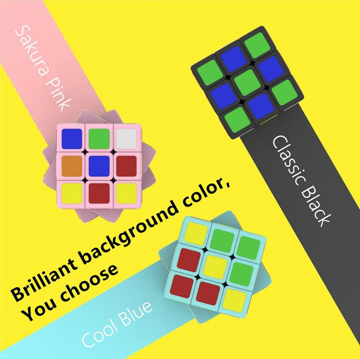 Rubik's Cube Cubelab 1cm Mini Magic Cube Tiny 3x3 Professional 1 CM Speed Cube Magic Cube Puzzle Blue Pink Black Toys For Children Kids Gift