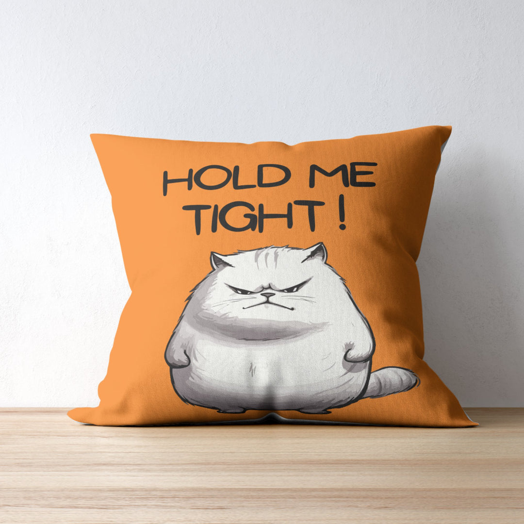 Custom Cushion Cover Cat Hold Me Tight - Madee's Boutique Madee's Boutique