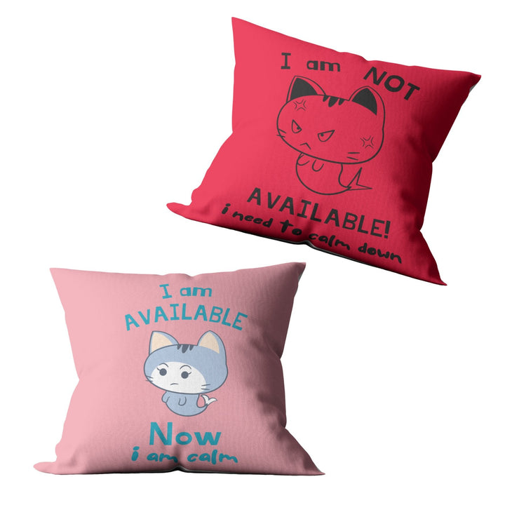 Custom Cushion Cover Emotion Management Available, Not Available Calm for Kids 18x18 Double-Sided Print (Pillow cover ONLY) - Madee's Boutique Madee's Boutique cadeau enseignant cadeau enseignante