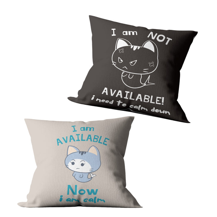 Custom Cushion Cover Emotion Management Available, Not Available Calm for Kids 18x18 Double-Sided Print (Pillow cover ONLY) - Madee's Boutique Madee's Boutique cadeau enseignant cadeau enseignante