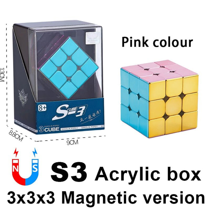 Rubik's Cube Cyclone Boys Cube magique magnétique placage 3x3x3 4x4 2x2 jouets de Puzzle de vitesse professionnels 3x3 accessoires 3 × 3 4 × 4 2 × 2 Cubo Magico