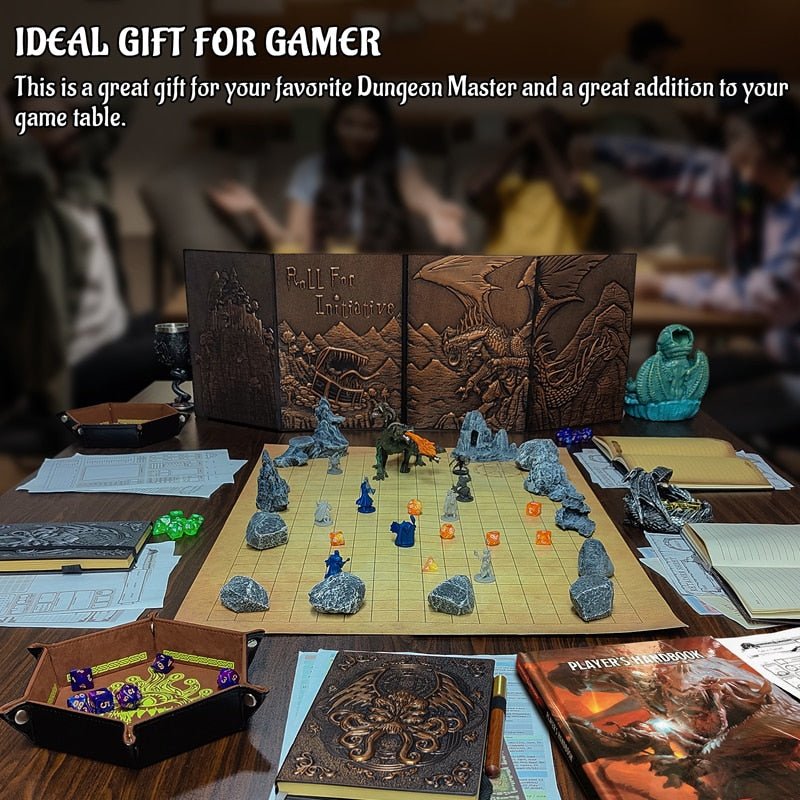 D&D Dice Tray PU Leather Hexagon Dice Holder Printed with Beholder Portable and Foldable Dice Rolling Mat - Madee's Boutique Madee's Boutique DS amazon com dice tray amazon dice rolling trayamazon dice trayDE09B