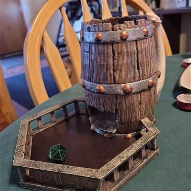 Dice Tower DND Resin Crafts Viking Style Dice Tower Tabletop Dice Rolling Game Accessories - Madee's Boutique Madee's Boutique DS d & d d and d