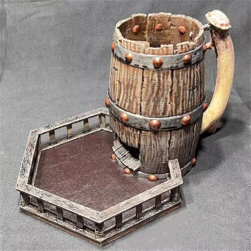 Dice Tower DND Resin Crafts Viking Style Dice Tower Tabletop Dice Rolling Game Accessories - Madee's Boutique Madee's Boutique DS d & d d and d