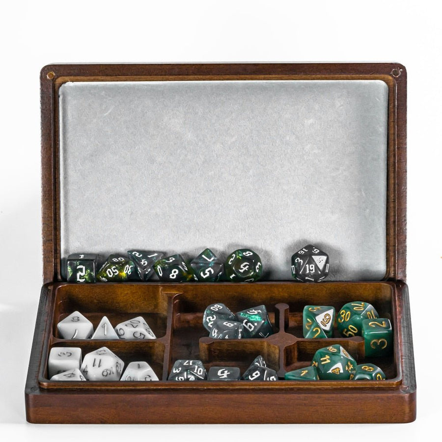 DnD 2 in 1 Wooden Dice Storage Case & Dice Tray, Dice Holder D&D Dice Box Set - Madee's Boutique Madee's Boutique DS d & d d and d