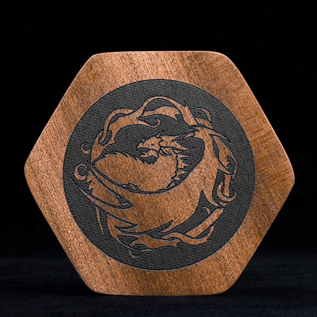 DND Hexagonal Wooden Dice Case with Magnetic Lid, D&D Dice Storage Box, for 1 Set of 16mm Dice - Madee's Boutique Madee's Boutique DS d & d d and d