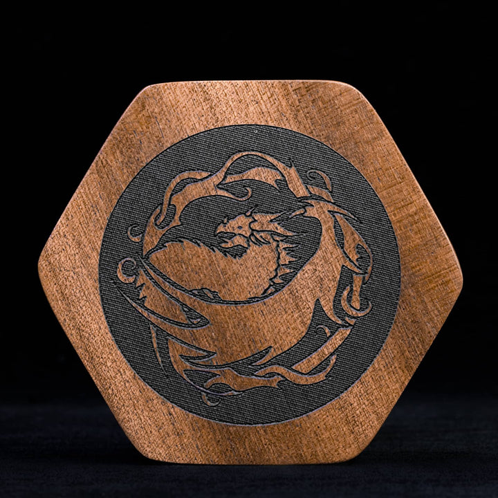 DND Hexagonal Wooden Dice Case with Magnetic Lid, D&D Dice Storage Box, for 1 Set of 16mm Dice - Madee's Boutique Madee's Boutique DS d & d d and d