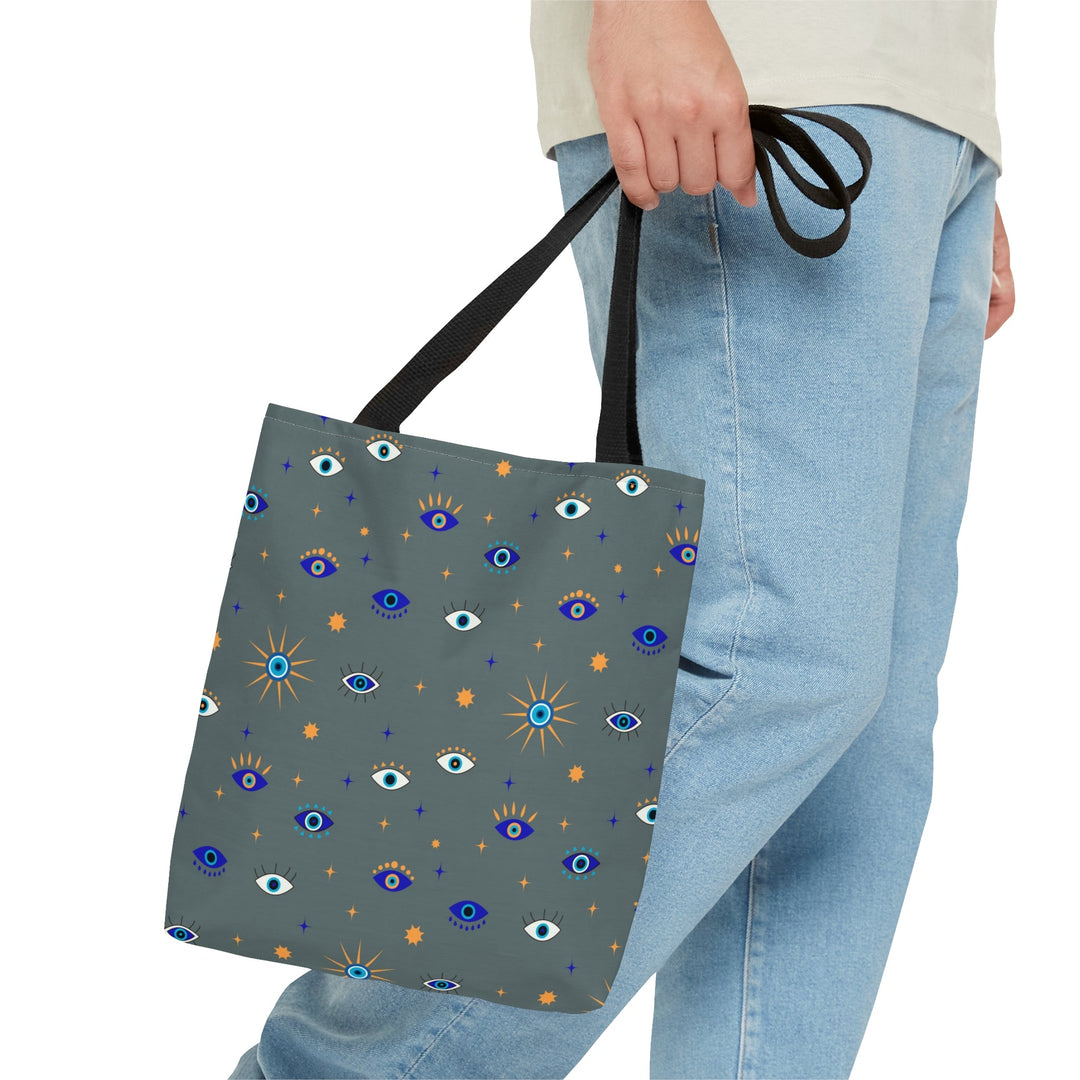 Evil Eye Protection Tote Bag - Madee's Boutique Bags Printify Accessories aesthetic tote bag