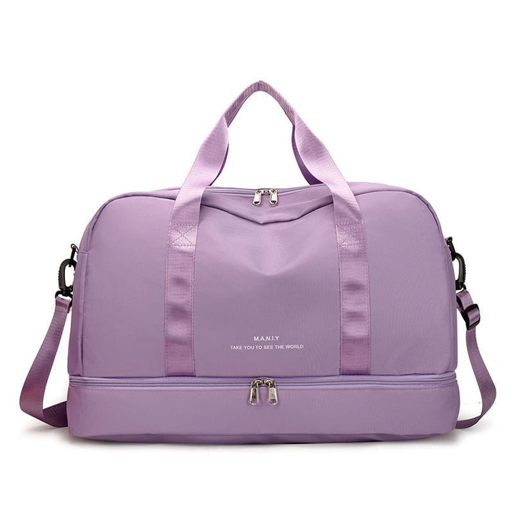 Expandable Travel Bags Dry And Wet Separation Sports Fitness Handbag Women's Large Capacity Totes For Weekend Overnight Shoulder Bag - Madee's Boutique Handbag Madee's Boutique