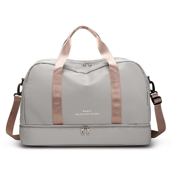 Expandable Travel Bags Dry And Wet Separation Sports Fitness Handbag Women's Large Capacity Totes For Weekend Overnight Shoulder Bag - Madee's Boutique Handbag Madee's Boutique