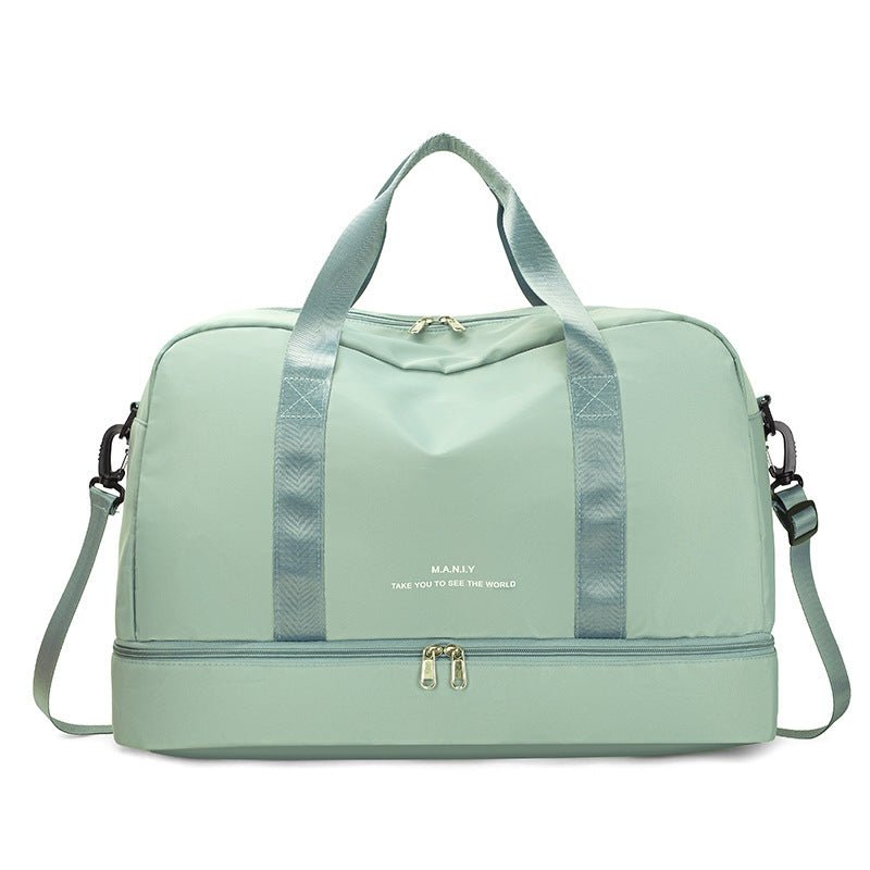 Expandable Travel Bags Dry And Wet Separation Sports Fitness Handbag Women's Large Capacity Totes For Weekend Overnight Shoulder Bag - Madee's Boutique Handbag Madee's Boutique