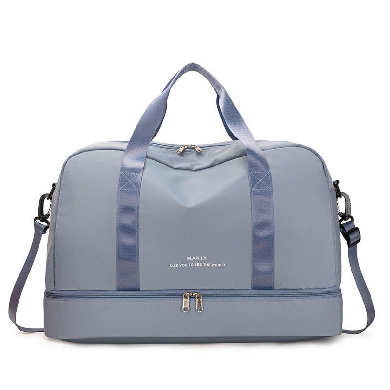 Expandable Travel Bags Dry And Wet Separation Sports Fitness Handbag Women's Large Capacity Totes For Weekend Overnight Shoulder Bag - Madee's Boutique Handbag Madee's Boutique