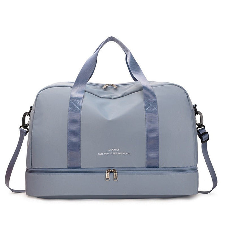 Expandable Travel Bags Dry And Wet Separation Sports Fitness Handbag Women's Large Capacity Totes For Weekend Overnight Shoulder Bag - Madee's Boutique Handbag Madee's Boutique
