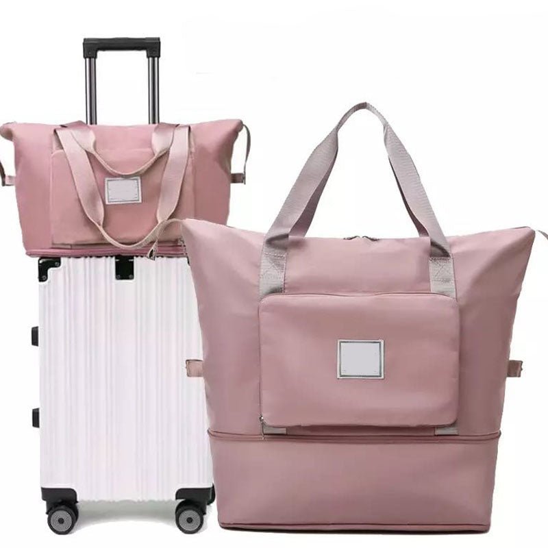 Foldable Storage Travel Bag Waterproof Large Capacity Gym Fitness Bag Weekender Overnight Bag - Madee's Boutique Bags Madee's Boutique