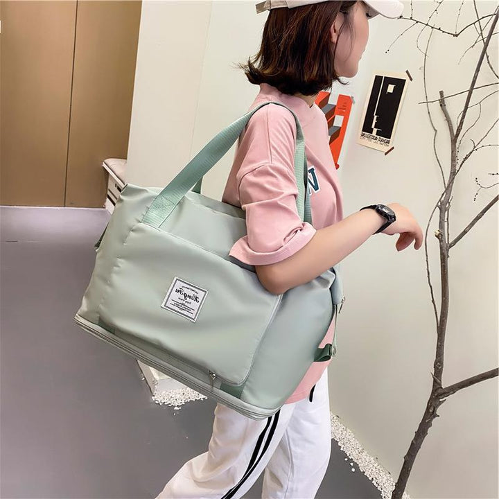 Foldable Storage Travel Bag Waterproof Large Capacity Gym Fitness Bag Weekender Overnight Bag - Madee's Boutique Bags Madee's Boutique