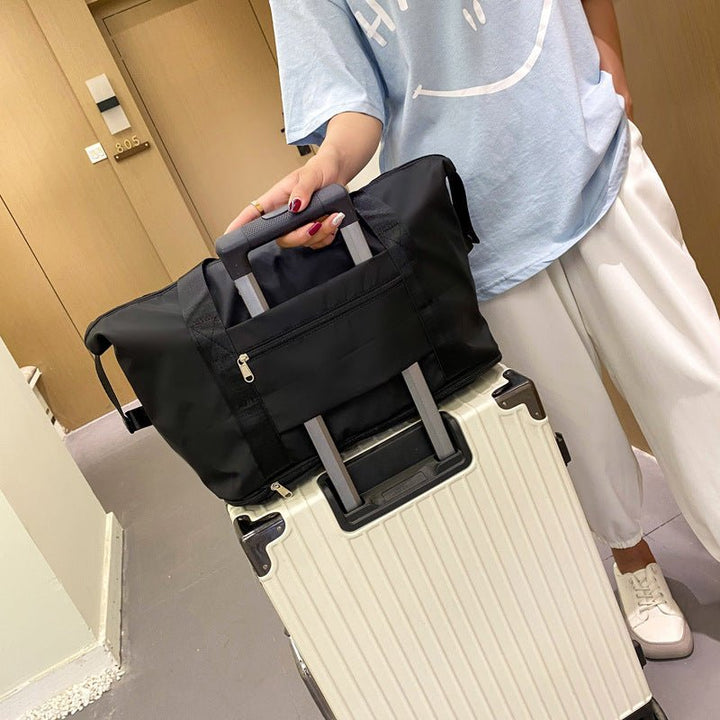 Foldable Storage Travel Bag Waterproof Large Capacity Gym Fitness Bag Weekender Overnight Bag - Madee's Boutique Bags Madee's Boutique