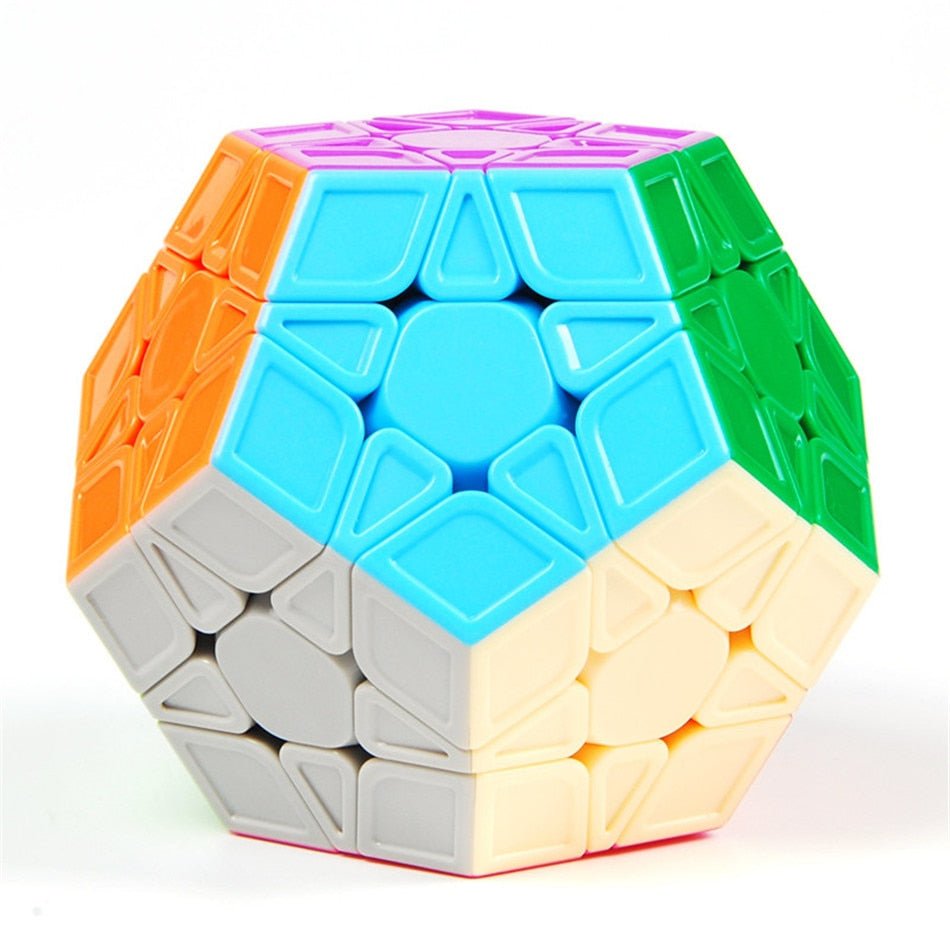 Megaminx Magic Cube 3x3 Stickerless Dodecahedron Speed Cubes Brain Teaser Twist Puzzle Toy - Madee's Boutique Madee's Boutique