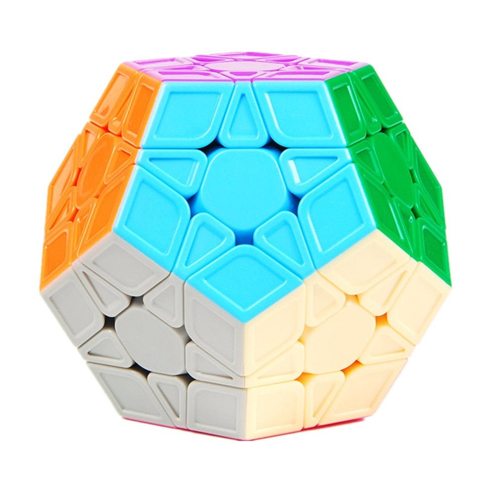 Megaminx Magic Cube 3x3 Stickerless Dodecahedron Speed Cubes Brain Teaser Twist Puzzle Toy - Madee's Boutique Madee's Boutique