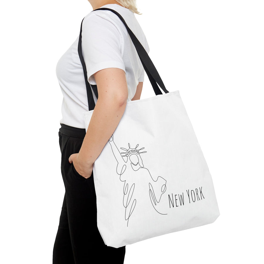 New York City Large Tote Bag - Madee's Boutique Bags Printify Accessories aesthetic tote bag