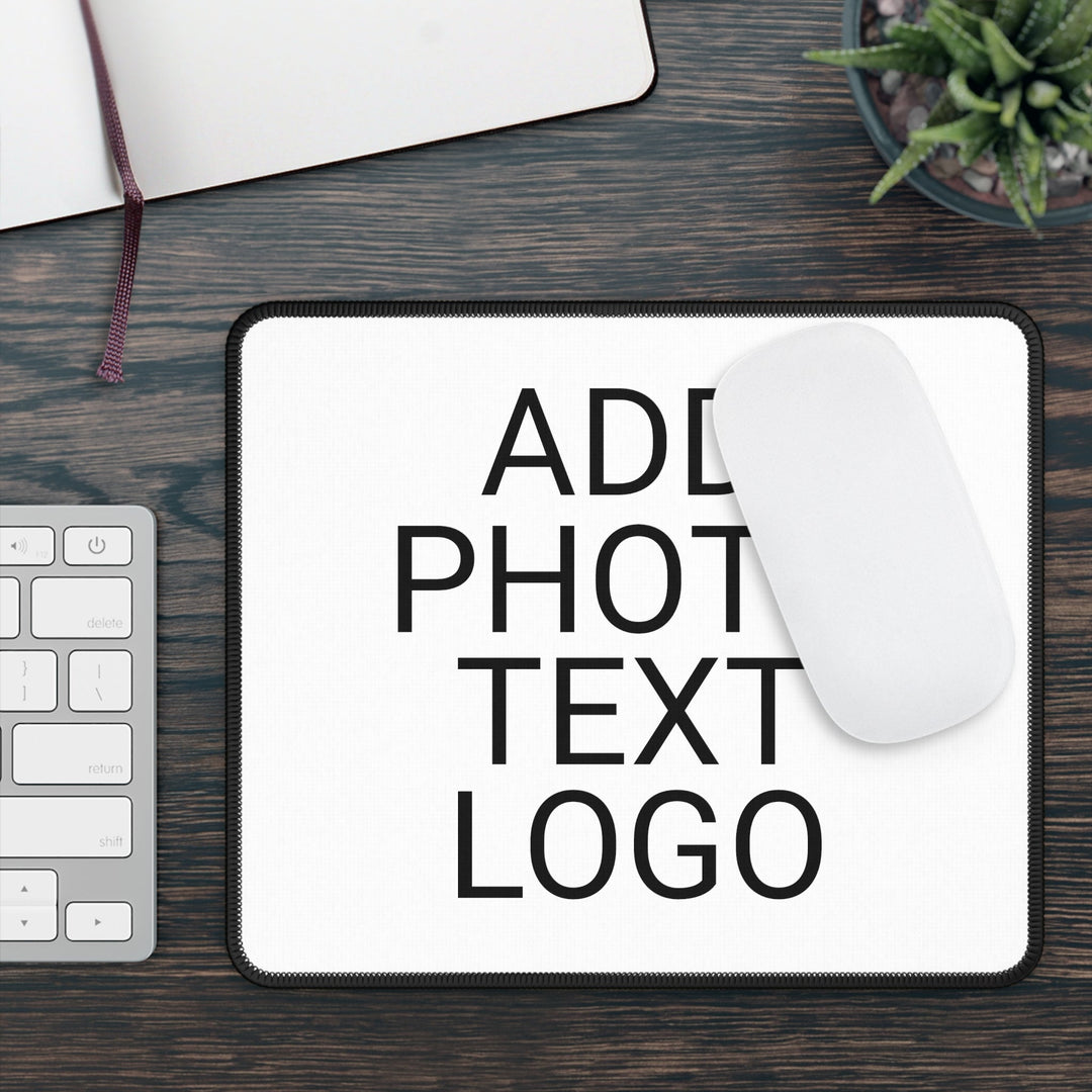 Personalized Mouse Pad Add Photo Text Logo - Madee's Boutique Home Decor Printify Accessories Desk