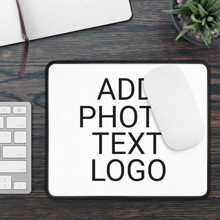 Personalized Mouse Pad Add Photo Text Logo - Madee's Boutique Home Decor Printify Accessories Desk