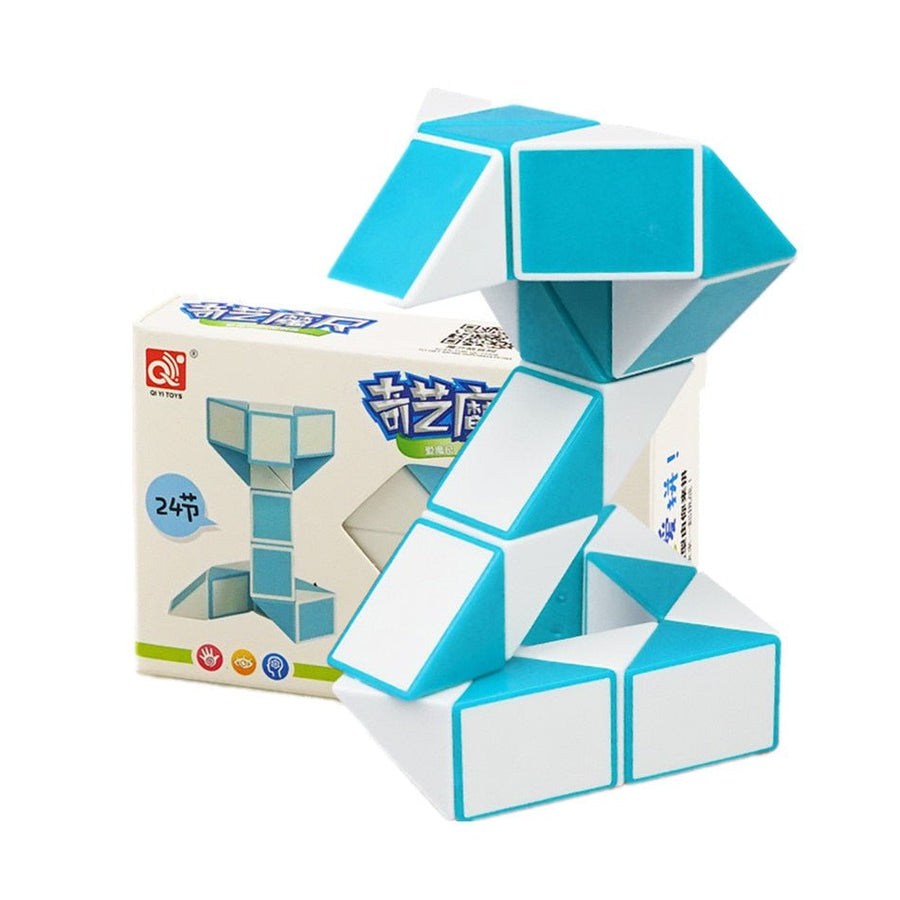 QIYI 24 Segment Magic Rule Snake Cubes Elasticity Elastic changed Popular Twist Transformable Kid Puzzle Toy for Children - Madee's Boutique Madee's Boutique