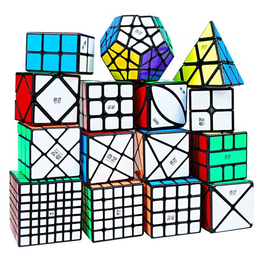 QIYI Speed Magic Cube 3x3x3 4x4x4 5x5x5 Puzzle Black Stickers Magic Cube Education Learnning Cubo Magico Toys For Children Kids - Madee's Boutique Madee's Boutique