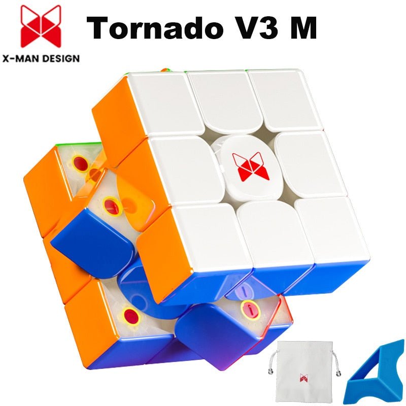 QiYi XMAN Tornado V3 Pioneer UV 3x3x3 Maglev Magnetic Magic Cube Professional 3x3 Speed Puzzle 3×3 Toy Original Accessories Cubo - Madee's Boutique Madee's Boutique