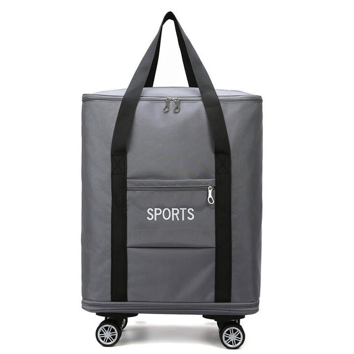 Removable Universal Wheel Large Capacity Expansion Storage Bag - Madee's Boutique AMAZON AMAZON Gray