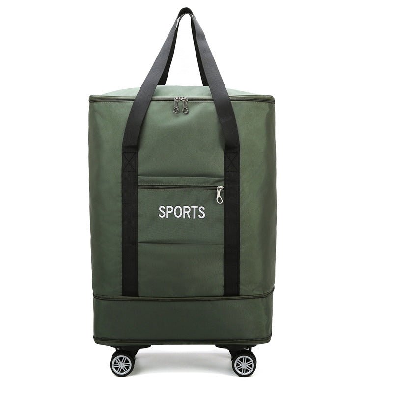 Removable Universal Wheel Large Capacity Expansion Storage Bag - Madee's Boutique AMAZON AMAZON Green