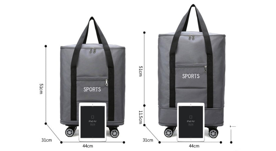 Removable Universal Wheel Large Capacity Expansion Storage Bag - Madee's Boutique AMAZON AMAZON Blue