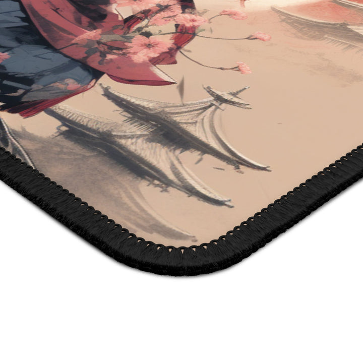 Serious Samourai Cat Gaming Mouse Pad MADEE'S EXCLUSIVES - Madee's Boutique Home Decor Printify Accessories animal lovers gift