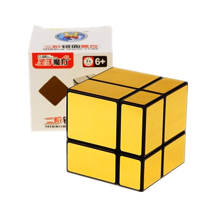 Shengshou 2x2x2 Magic Mirror Cube 5.7cm Speed Magic Puzzle Cube 2x2 Cubo Magico Sticker Learning Education Cubes for kids - Madee's Boutique Madee's Boutique