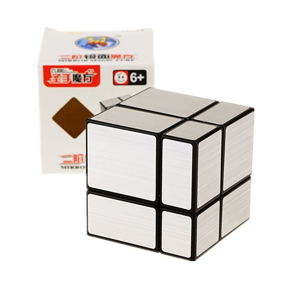 Shengshou 2x2x2 Magic Mirror Cube 5.7cm Speed Magic Puzzle Cube 2x2 Cubo Magico Sticker Learning Education Cubes for kids - Madee's Boutique Madee's Boutique
