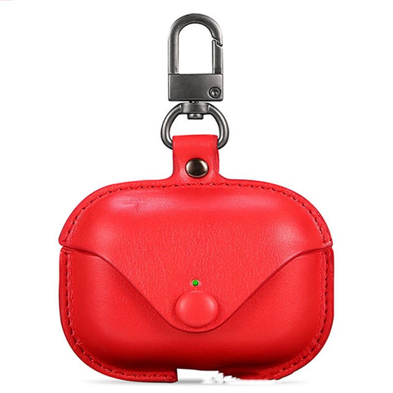 Solid Color Leather Bluetooth Earphone Case - Madee's Boutique Air Pod Cases Madee's Boutique