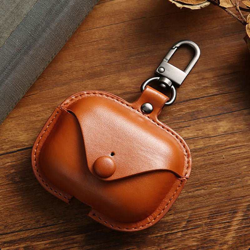 Solid Color Leather Bluetooth Earphone Case - Madee's Boutique Air Pod Cases Madee's Boutique
