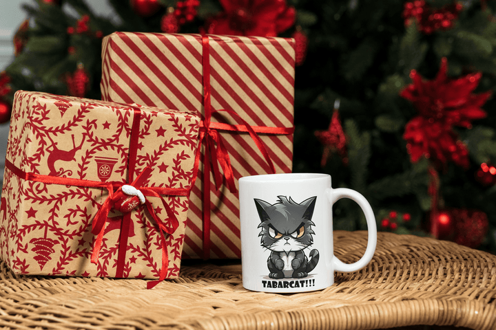 Tabarcat!!! Quebec Mug Drole, Funny Mug Tabarnak! - Madee's Boutique Madee's Boutique black cat mug cadeau tasse chat