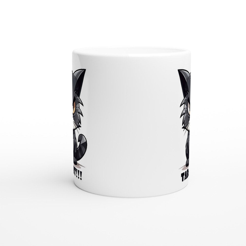 Tabarcat!!! Quebec Mug Drole, Funny Mug Tabarnak! - Madee's Boutique Madee's Boutique black cat mug cadeau tasse chat