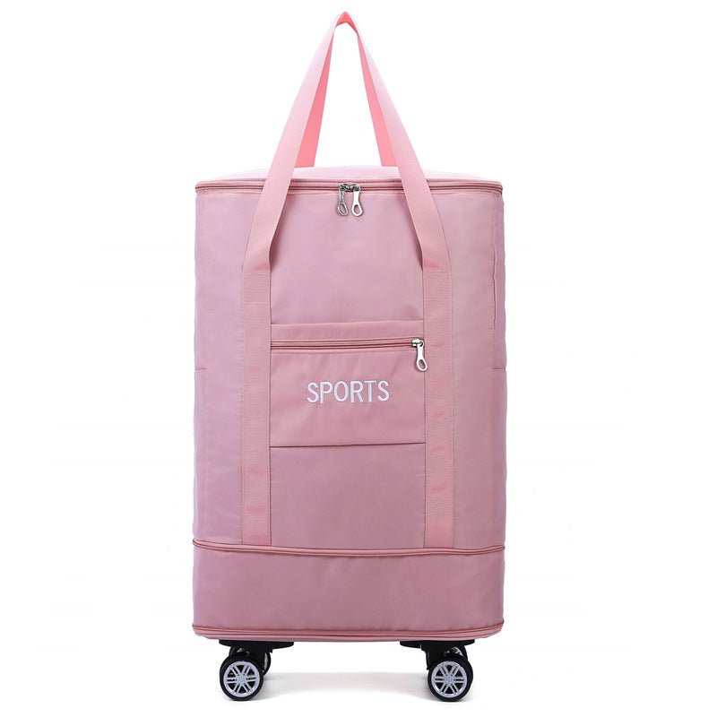 Travel Bag Large Capacity Removable Universal Wheel Portable Luggage Bag - Madee's Boutique AMAZON AMAZON Pink