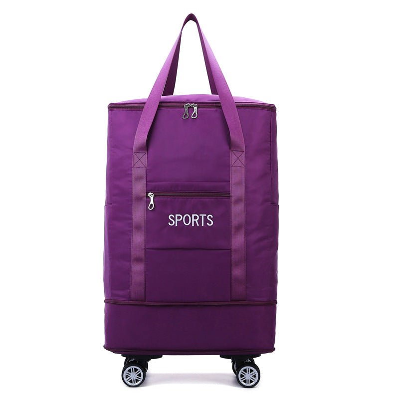 Travel Bag Large Capacity Removable Universal Wheel Portable Luggage Bag - Madee's Boutique AMAZON AMAZON Purplish Red
