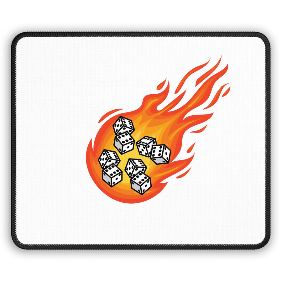 White Fireball DND Gaming Mouse Pad - Madee's Boutique Home Decor Printify Accessories anniversary gift for husband