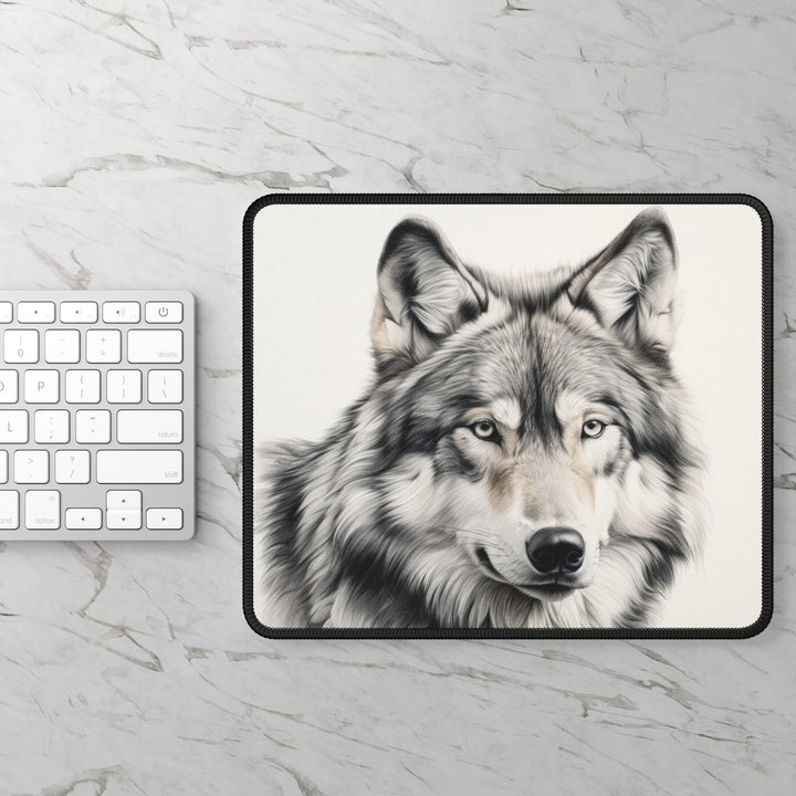 Wolf Mouse Pad MADEE'S EXCLUSIVES - Madee's Boutique Home Decor Printify Accessories beautiful wolf mouse pad