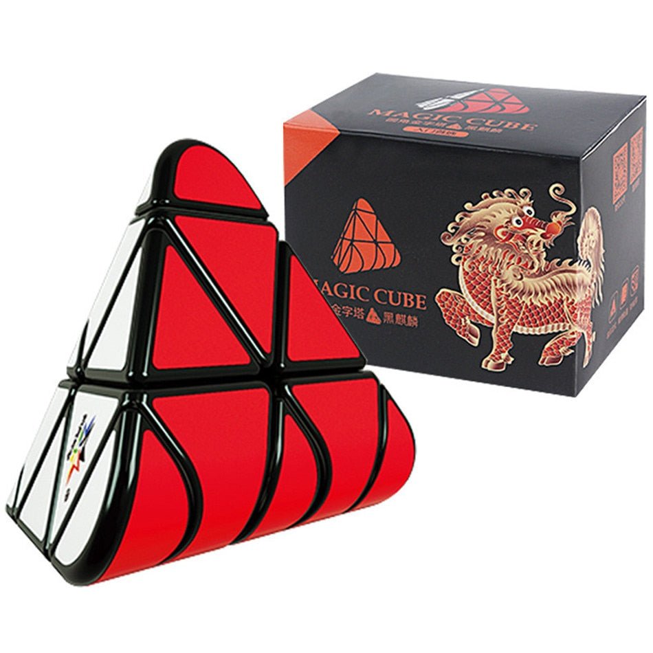 Yuxin Black Kylin Round Angle 3x3 Pyramid Cubo Magico Educational Puzzle Toy For Children Kids Gift Toy 3x3 Magic Cube - Madee's Boutique Madee's Boutique
