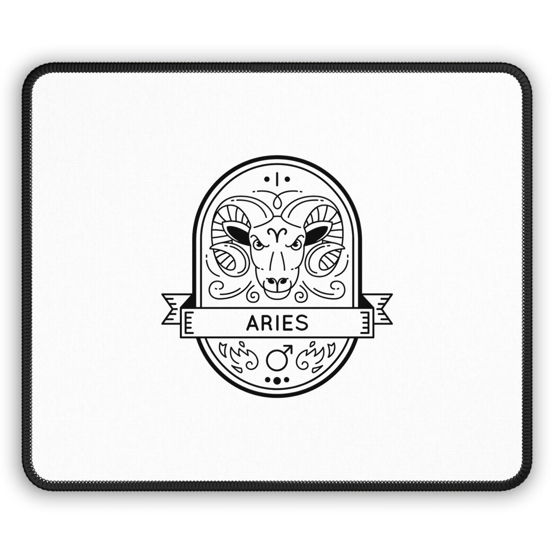 Zodiac Aries Mouse Pad With 11 Design Choices - Madee's Boutique Home Decor Printify Accessories anniversary gift ideas